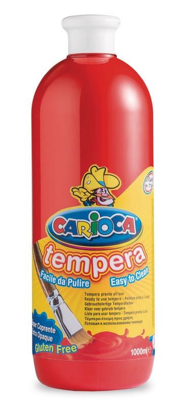 CARIOCA-3388-8003511289102 CARIOCA Temperafarben 1000ml 3388 rot – Hochwertig & günstig bei ShopDeca