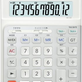 CASIO Tischrechner DE-12E-WE weiss