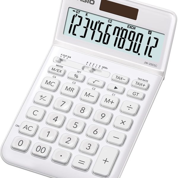 CASIO Tischrechner JW-200SC-WE weiss