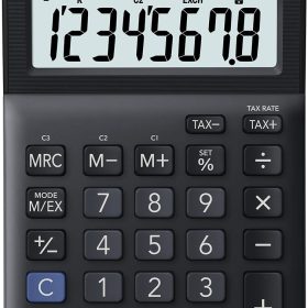 CASIO Tischrechner MS-8F schwarz