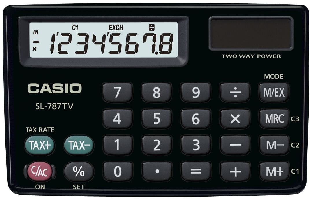 CASIO-SL-787TV-BK-4971850189268 CASIO Taschenrechner SL-787TV-BK – Hochwertig & günstig bei ShopDeca
