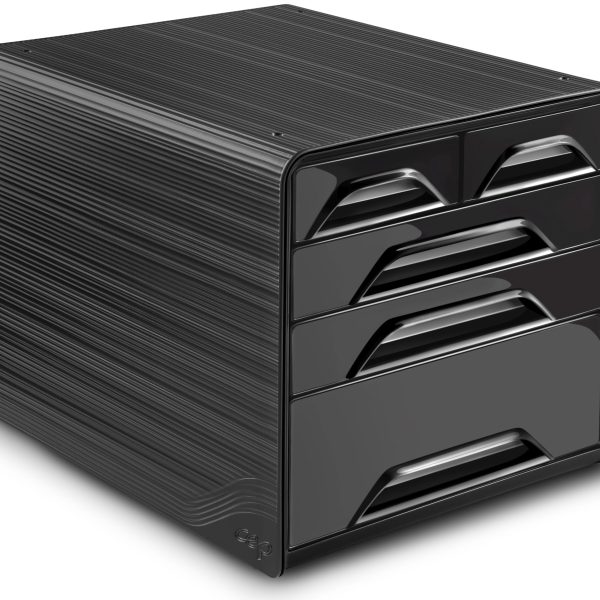 CEP Schubladenbox Smoove Confort 1072130011 5 Schubladen schwarz