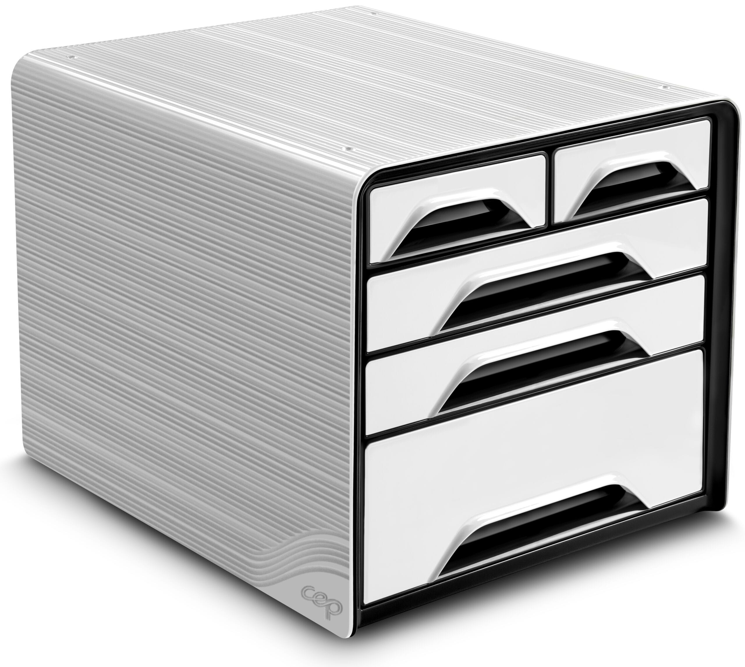 CEP-1072130121-3462159011073 CEP Schubladenbox Smoove 1072130121 5 Schubladen weiss – Hochwertig & günstig bei ShopDeca