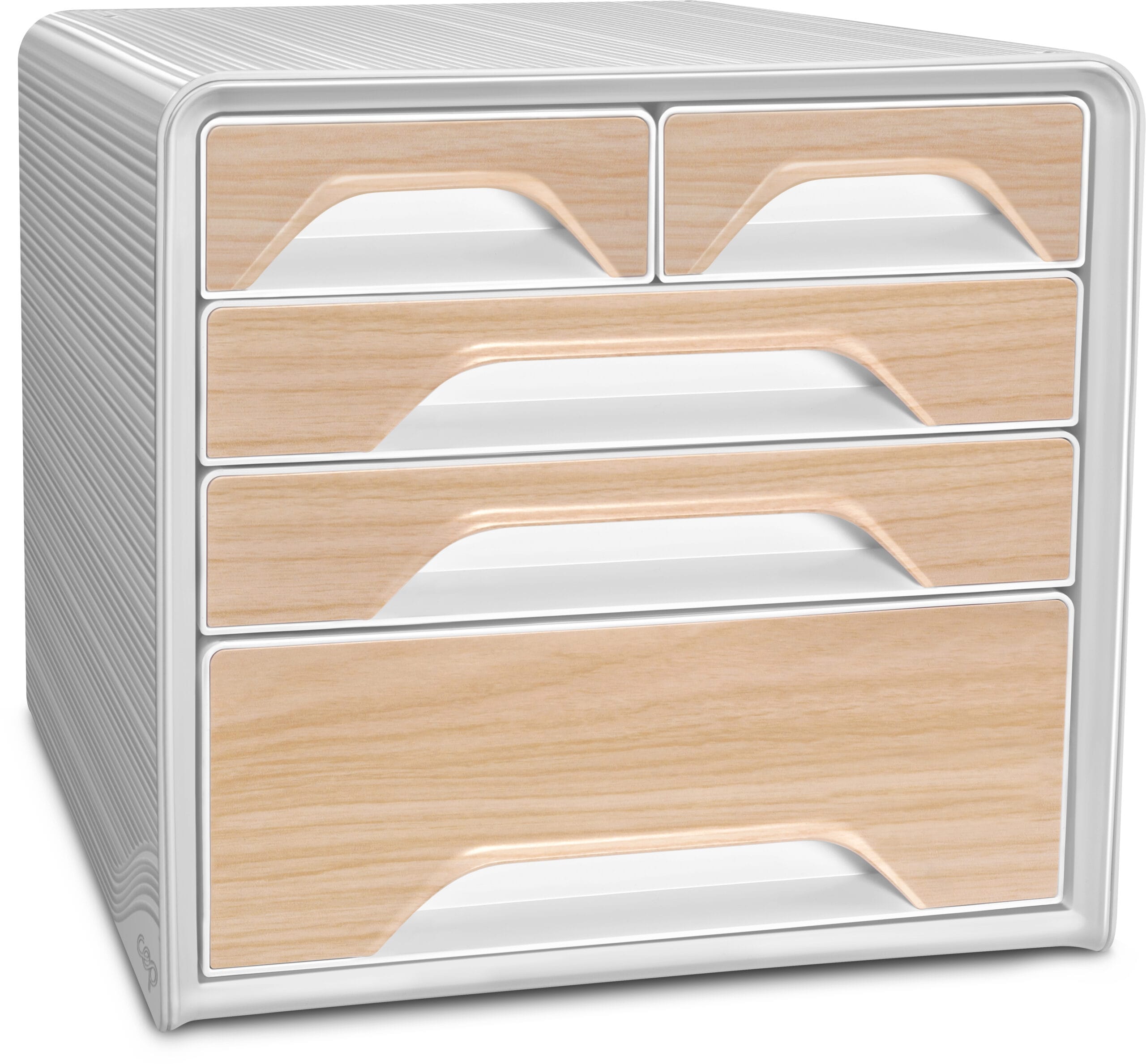CEP-1072131021-3462159020273 CEP Schubladenbox Smoove Silva 1072131021 5 Schubladen weiss/buche – Hochwertig & günstig bei ShopDeca