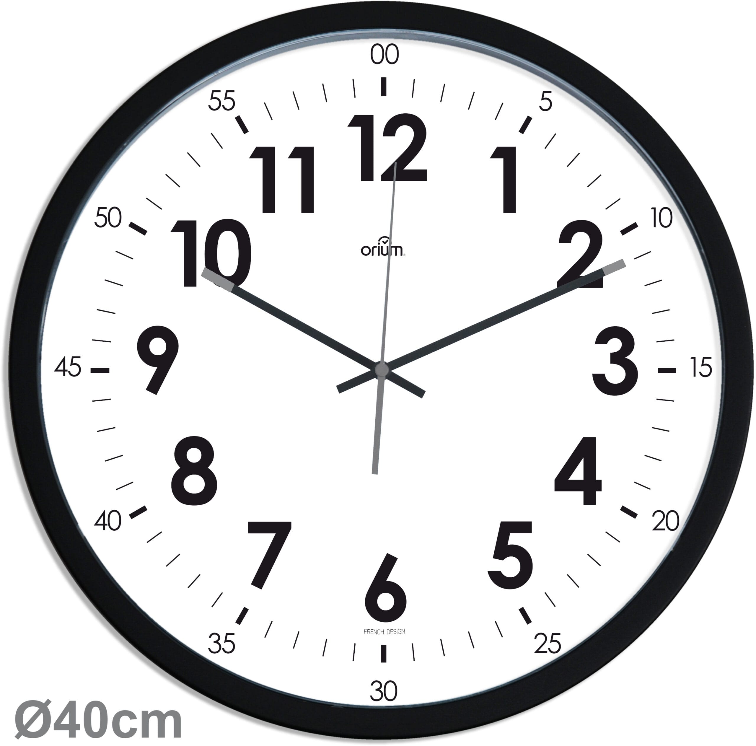 CEP-2112510011-3661474112513 CEP Wanduhr 40cm 2112510011 schwarz – Hochwertig & günstig bei ShopDeca