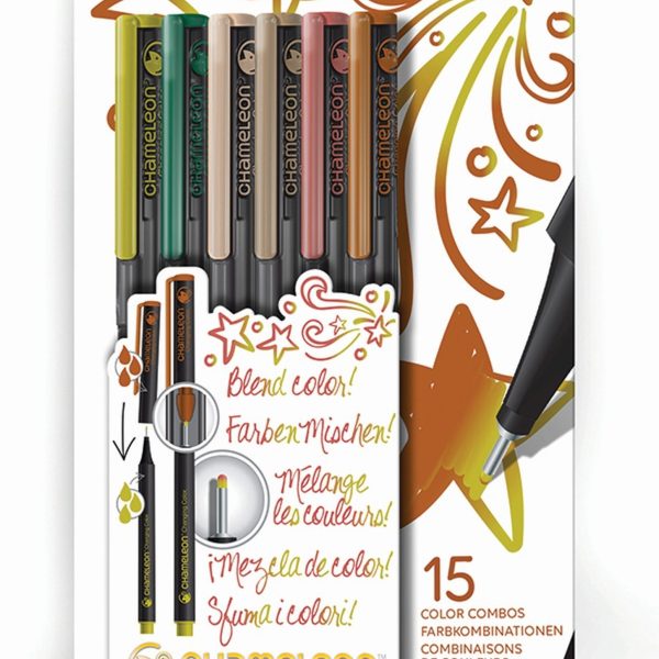 CHAMELEON Fineliner Set 0.3mm FL0602 6 Farben Nature