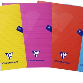 CLAIREFONTAINE Schulheft 170x220mm 303745C liniert ass. 48 Blatt