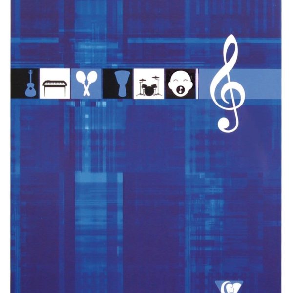 CLAIREFONTAINE Musikheft A4 3114 weiss 24 Blatt
