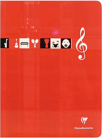 CLAIREFONTAINE-3117-3329680311709 CLAIREFONTAINE Musikheft 17x22cm 3798 5mm, kariert 28 Blatt – Hochwertig & günstig bei ShopDeca
