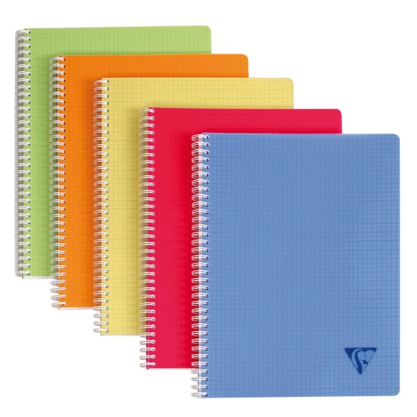 CLAIREFONTAINE Spiralheft ass. A4 328126 5mm, kariert 90 Blatt