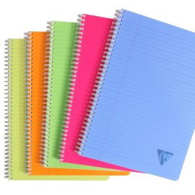 CLAIREFONTAINE Spiralheft ass. A4 328146 liniert 90 Blatt