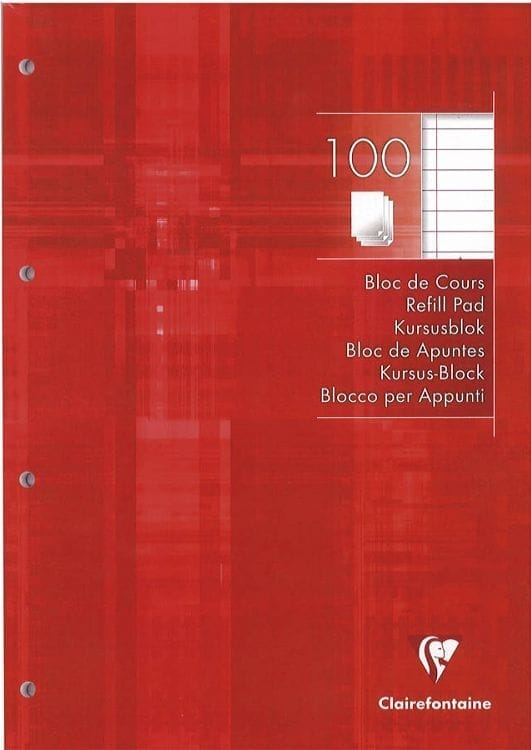 CLAIREFONTAINE-5818-3329680058185 CLAIREFONTAINE Ringbuchblock A4 5818 liniert 100 Blatt – Hochwertig & günstig bei ShopDeca
