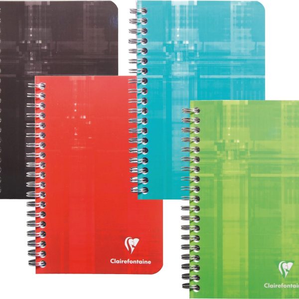 CLAIREFONTAINE Spiralheft ass. 11x17cm 68682 5mm 50 Blatt