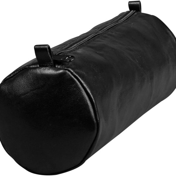 CLAIREFONTAINE Schlamperetui AgeBag 22x8cm 77031C schwarz, rund, Leder
