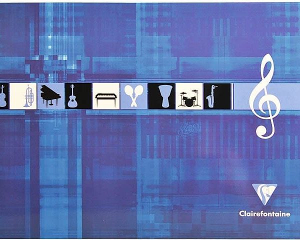 CLAIREFONTAINE Musikheft Spiral A4 8104 weiss 25 Blatt