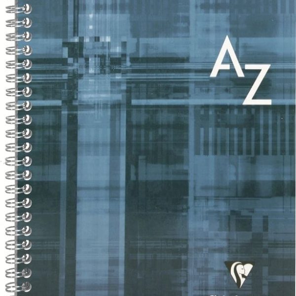 CLAIREFONTAINE Spiralheft mit Index 17x22cm 8949 5mm, A-Z, ass. 50 Blatt