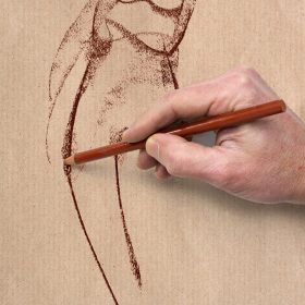 CLAIREFONTAINE Block geleimt A4 96545C Braun 100 Blatt