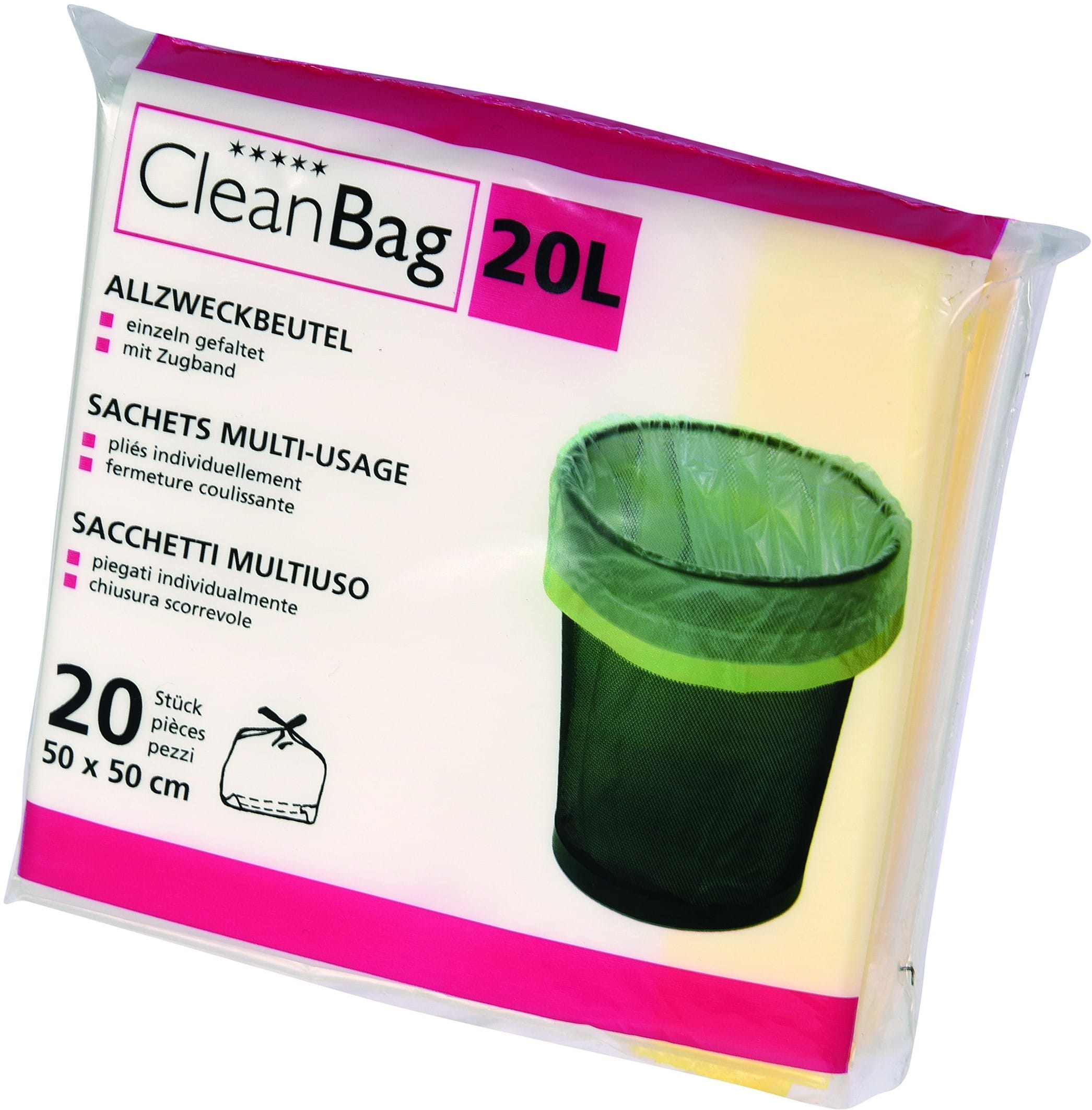 CLEANBAG-2570-7640113795702 CLEANBAG Allzweckbeutel 2570 20lt, 20 Beutel – Hochwertig & günstig bei ShopDeca