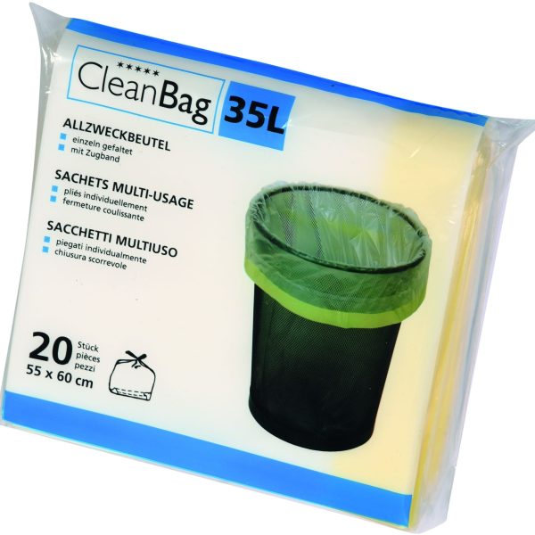 CLEANBAG Allzweckbeutel 2574 35lt, 20 Beutel