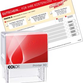 COLOP Mehrtextstempel 30 G7 5 Zeilen 18x47mm