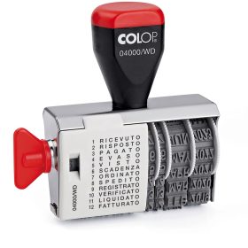 COLOP Mehrtextstempel 4000WD/I 12 Texte Italienisch