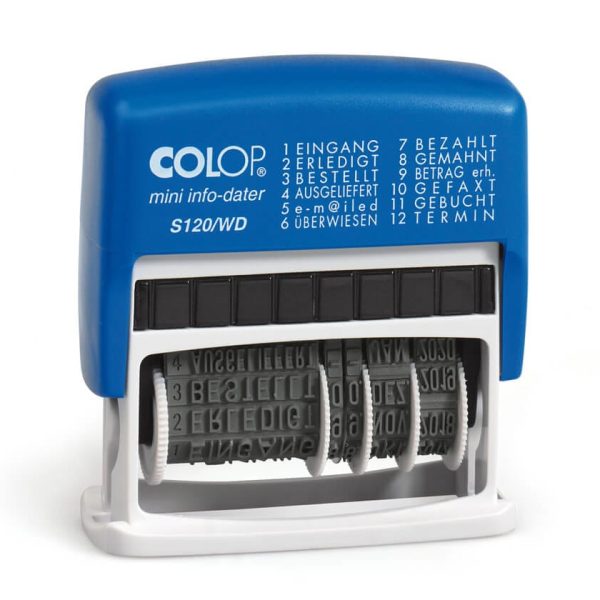 COLOP Mehrtextstempel 41x4mm S 120WD D02 12 Texte D