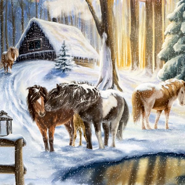 COPPENRATH Wandkalender 72644 Winterpferde