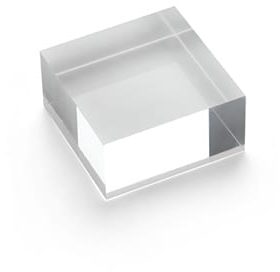 DEFLECTO Acrylblock 50x25mm AB125 transparent poliert