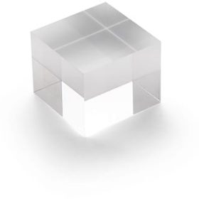 DEFLECTO Acrylblock 50x40mm AB140 transparent poliert