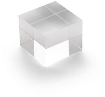 DEFLECTO Acrylblock 50x40mm AB140 transparent poliert