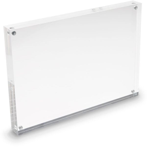 DEFLECTO Magnet. Acrylblock A4 MCHA41130 transparent 2x15mm
