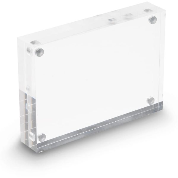 DEFLECTO Magnet. Acrylblock A6 MCHA61130 transparent 2x15mm