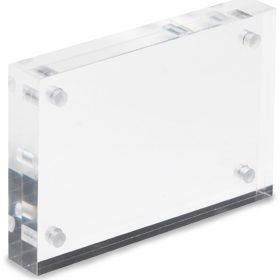 DEFLECTO Magnet. Acrylblock 100x70mm MCHBC1130 transparent 2x15mm