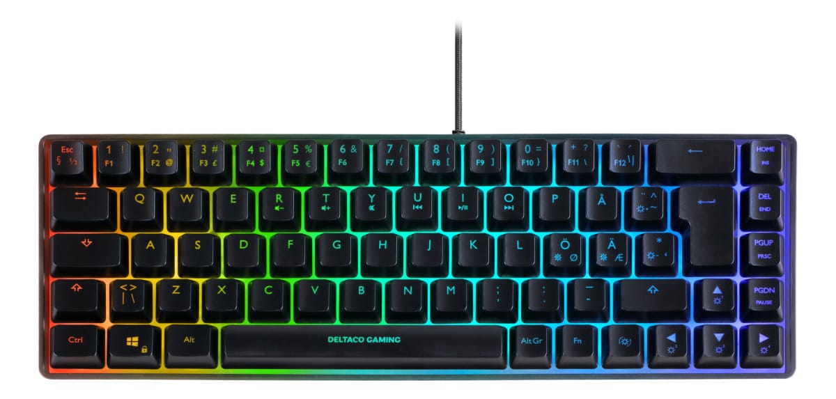 DELTACO-GAM-158-CH-7333048064066 DELTACO TKL Gaming Keyboard membrane GAM-158-CH RGB CH-Layout – Hochwertig & günstig bei ShopDeca