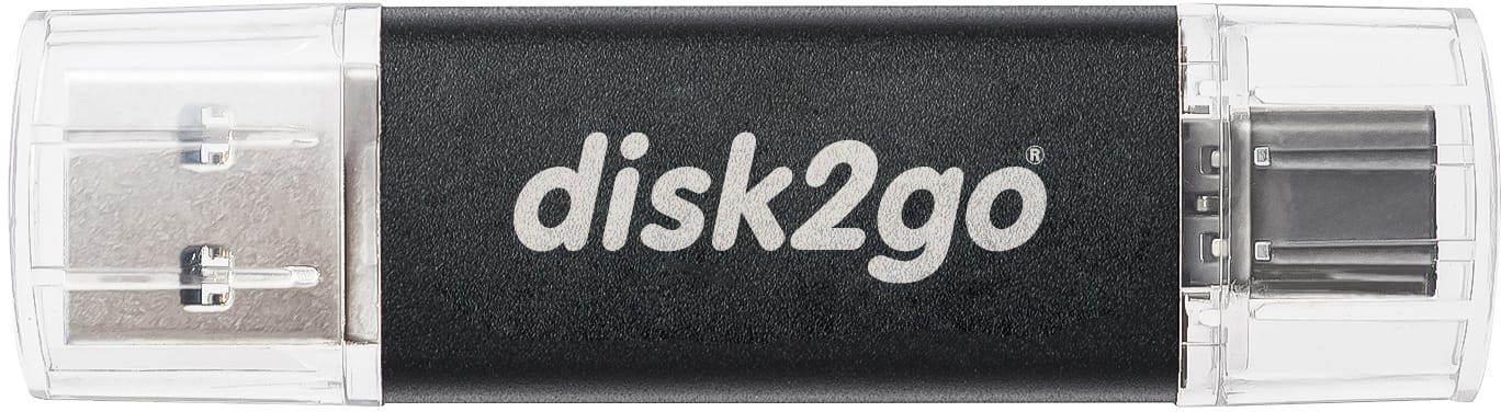 DISK2GO-30006593-7640111166900 DISK2GO USB-Stick switch 64GB 30006593 Type-C USB 3.1 Type-A USB 3.0 – Bild 1