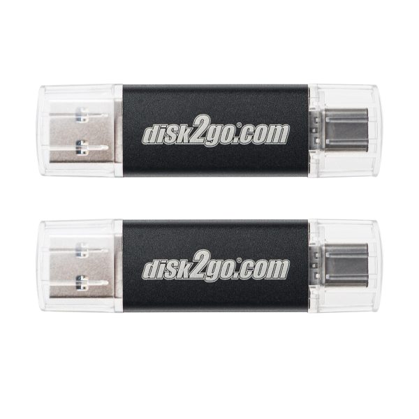 DISK2GO USB-Stick switch 128GB 30006596 Type-C/Type-A 3.0 double pack