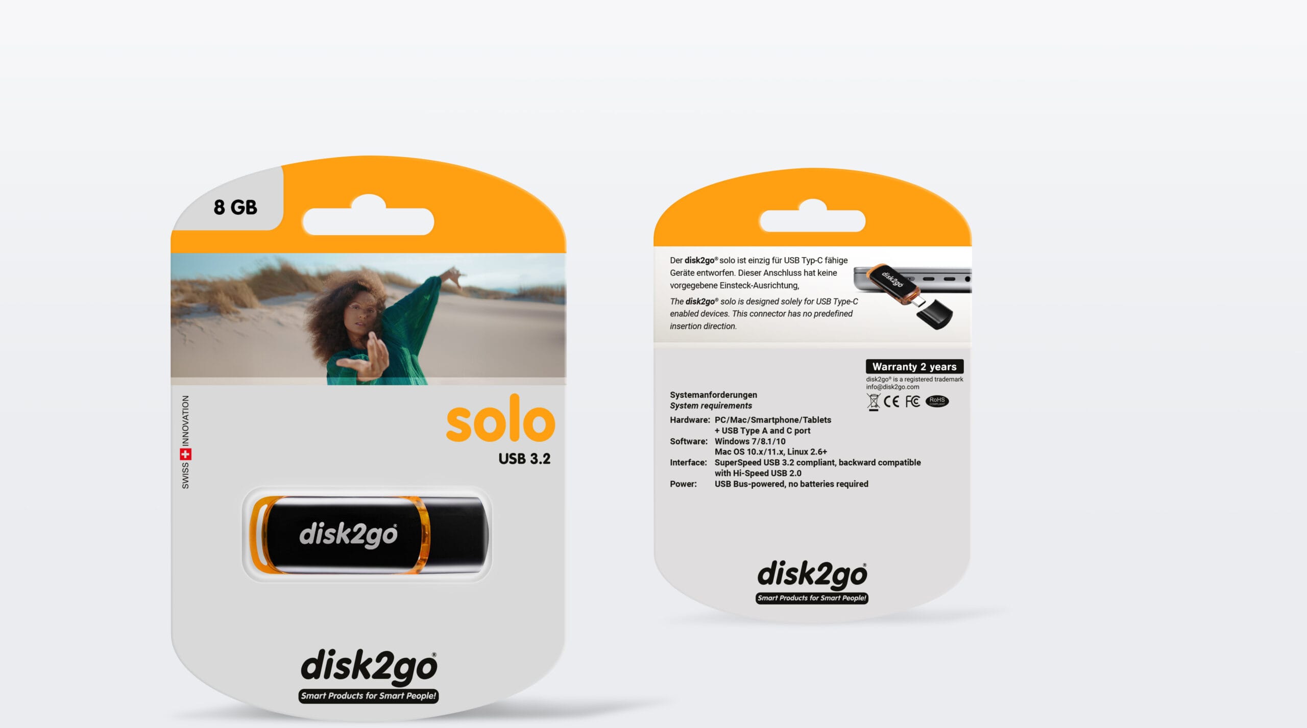 DISK2GO-30006621-7640111168720 DISK2GO USB-Stick solo 8GB 30006621 Type C USB 3.2 – Hochwertig & günstig bei ShopDeca