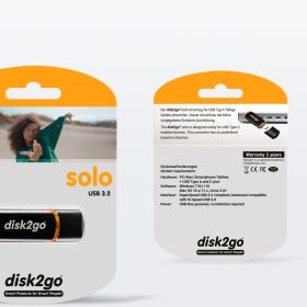 DISK2GO USB-Stick solo 128GB 30006625 Type C USB 3.2