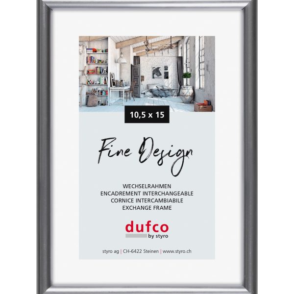 DUFCO Bilderrahmen 10.5x15cm 1400.40024 Fine Design silber