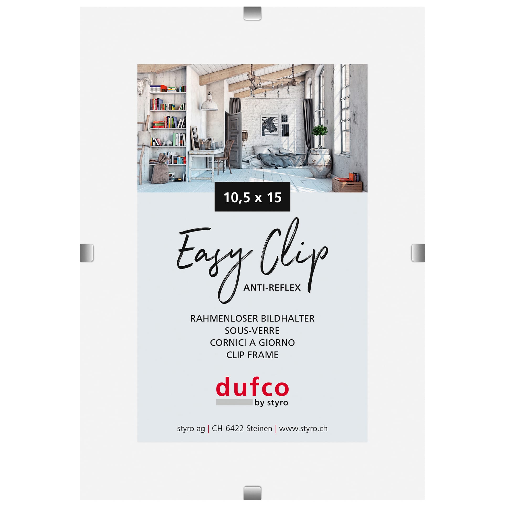 DUFCO-1420.41-7610259410005 DUFCO Cliprahmen (ohne Rahmen) 1420.41 10.5x15cm – Hochwertig & günstig bei ShopDeca