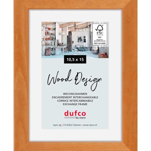 DUFCO Holz-Bilderrahmen 10.5x15cm 1610.80596 Toronto Kirschbaum