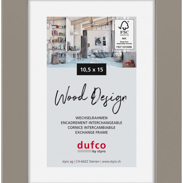 DUFCO Holz-Bilderrahmen 10.5x15cm 1610.80660 Toronto grau
