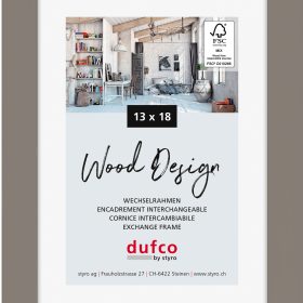 DUFCO Holz-Bilderrahmen 13x18cm 1610.80661 Toronto grau