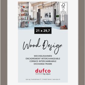DUFCO Holz-Bilderrahmen 21x29.7cm 1610.80663 Toronto grau