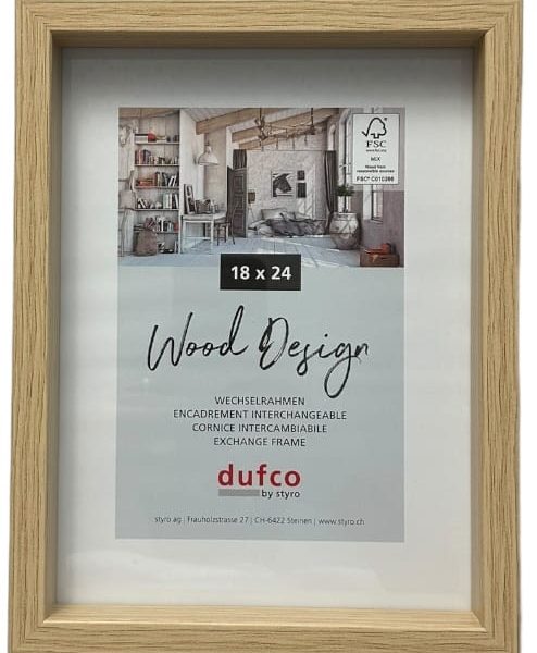 DUFCO Holz-Bilderrahmen 18x24cm 1610.80984 Fuji natur