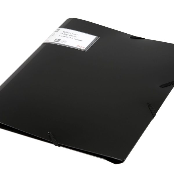 DUFCO Gummibandmappe A4 51500.0364 schwarz Kunststoff