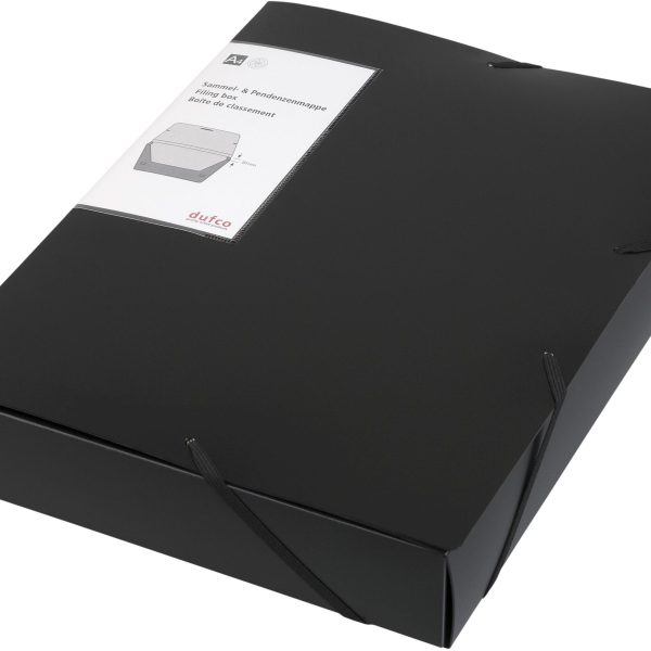 DUFCO Ablagebox A4 51500.03666 schwarz 5cm