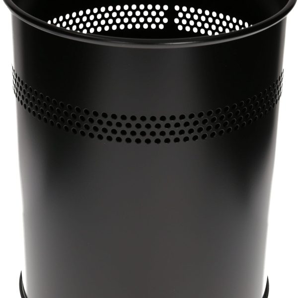 DURABLE Papierkorb perforiert 330001 schwarz