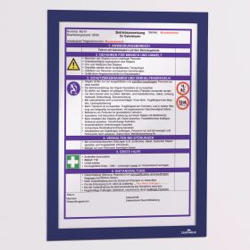 DURABLE Sichtfenster Duraframe 487207 dunkelblau,selbstkleb. 2 Stk.