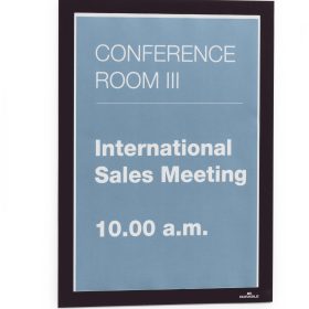 DURABLE Info-Rahmen DURAFRAME A4 489901 205x290x17mm, schwarz